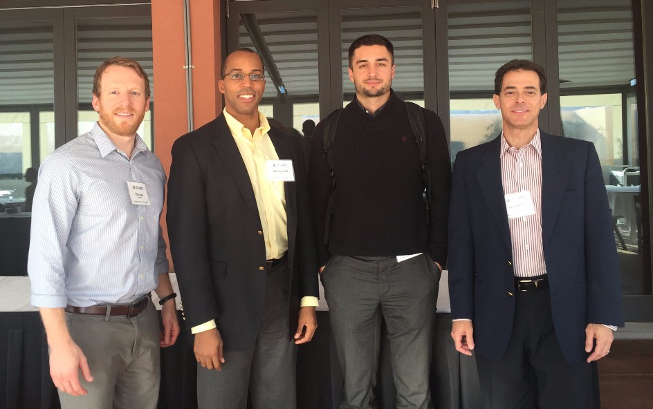 From left to right: Thomas Bougher, Prof. Baratunde Cola, Matt Smith, and Jon Goldman